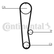 CT936 Ozubený remeň CONTINENTAL CTAM