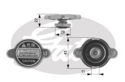 RC128 Uzatvárací kryt, chladič GATES