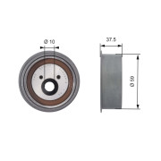 T42138 Obehová/vodiaca kladka ozubeného remeňa FleetRunner™ GATES