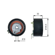 T43236 Napínacia kladka ozubeného remeňa FleetRunner™ GATES