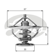 TH01682G1 Termostat chladenia GATES