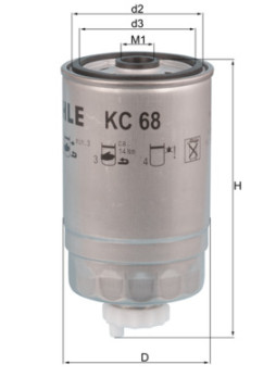 KC 68 Palivový filter KNECHT