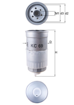 KC 69 Palivový filter KNECHT