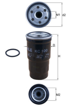 KC 100D Palivový filter KNECHT