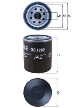 OC 1292 Olejový filter KNECHT