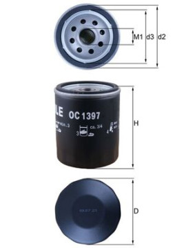 OC 1397 Olejový filter KNECHT