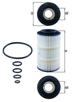OX 345/7D Olejový filter KNECHT