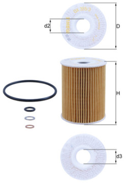 OX 355/3D Olejový filter KNECHT