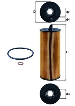OX 361/4D Olejový filter KNECHT