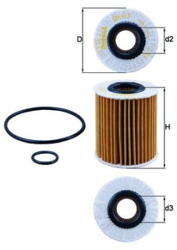 OX 413D1 Olejový filter KNECHT