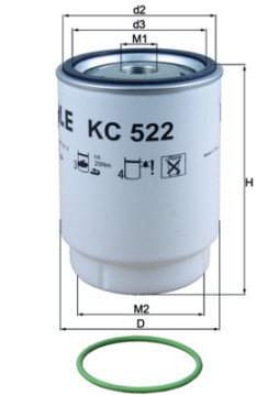KC 522D Palivový filter KNECHT