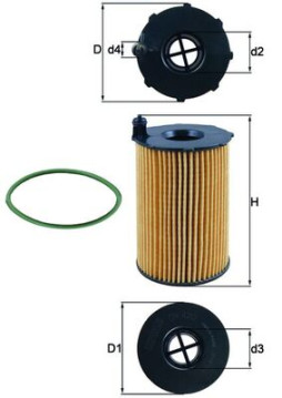 OX 420D Olejový filter KNECHT