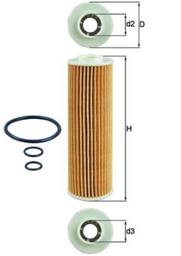 OX 183/5D Olejový filter KNECHT