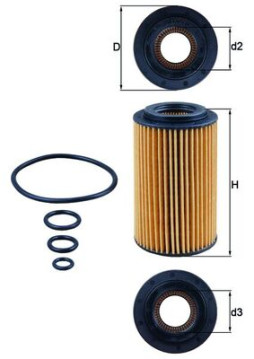 OX 153/7D Olejový filter KNECHT
