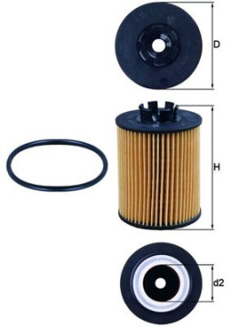 OX 173/2D Olejový filter KNECHT