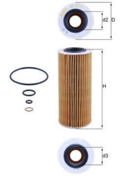OX 177/3D Olejový filter KNECHT