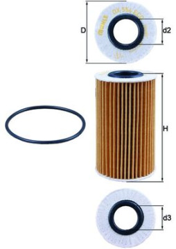 OX 554D1 Olejový filter KNECHT