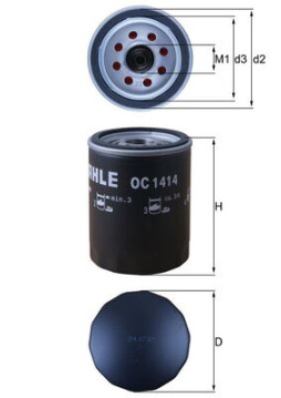 OC 1414 Olejový filter KNECHT