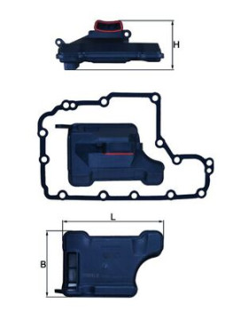 HX 157D Hydraulický filter automatickej prevodovky KNECHT