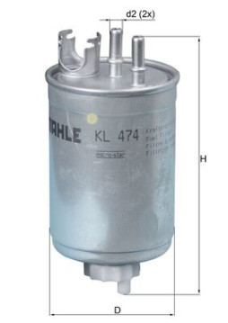 KL 474 Palivový filter KNECHT