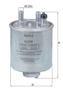KL 638 Palivový filter KNECHT