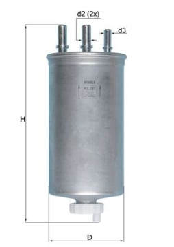 KL 781 Palivový filter KNECHT
