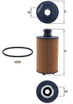 OX 1141D Olejový filter KNECHT