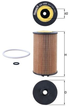 OX 1058D Olejový filter KNECHT