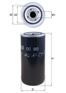 OC 60 Olejový filter KNECHT