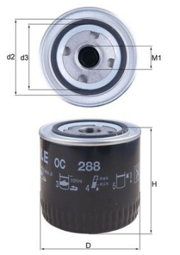 OC 288 Olejový filter KNECHT