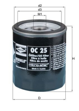 OC 25 Olejový filter KNECHT