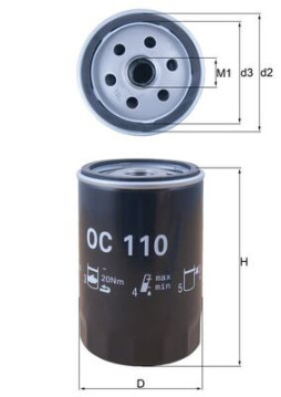 OC 110 Olejový filter KNECHT