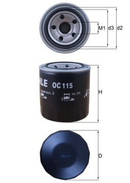 OC 115 Olejový filter KNECHT