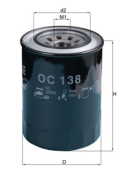 OC 138 Olejový filter KNECHT