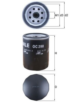 OC 298 Olejový filter KNECHT