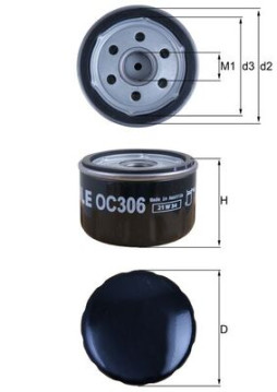 OC 306 Olejový filter KNECHT