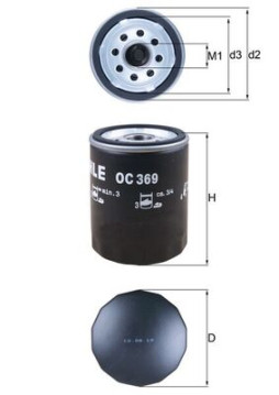 OC 369 Olejový filter KNECHT
