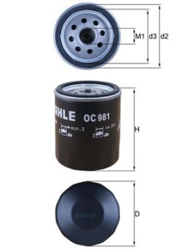 OC 981 Olejový filter KNECHT