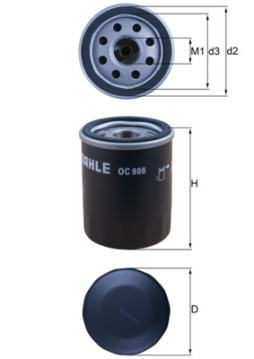 OC 986 Olejový filter KNECHT