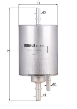KL 570 Palivový filter KNECHT