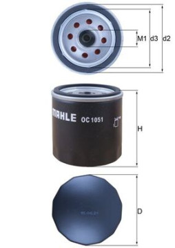 OC 1051 Olejový filter KNECHT