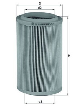 LX 915 Vzduchový filter KNECHT
