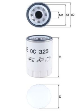 OC 323 Olejový filter KNECHT