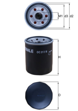 OC 217/6 Olejový filter KNECHT