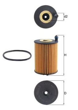 OX 1266D Olejový filter KNECHT