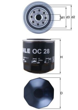 OC 28 Olejový filter KNECHT