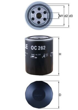 OC 262 Olejový filter KNECHT