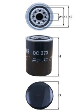 OC 273 Olejový filter KNECHT