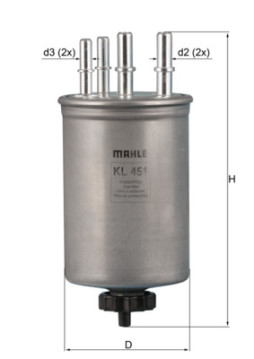 KL 451 Palivový filter KNECHT