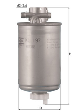 KL 197 Palivový filter KNECHT